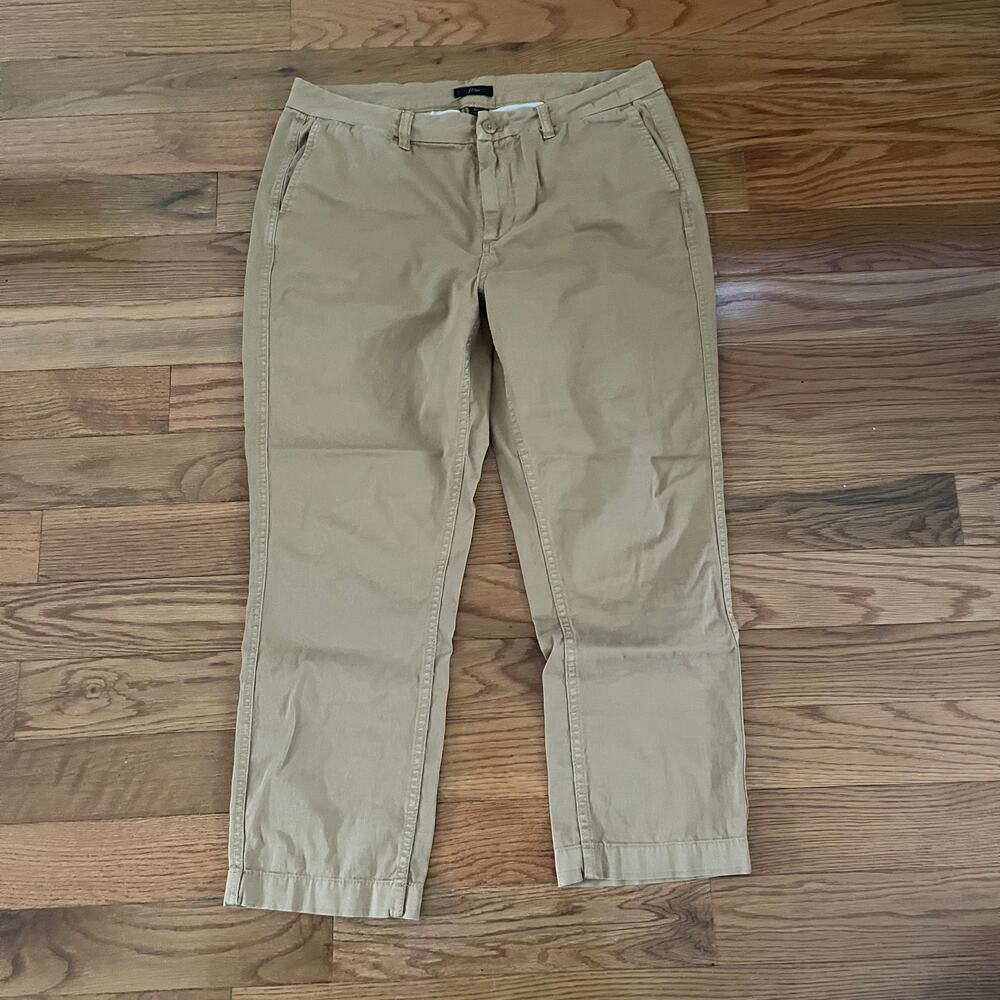 J Crew Slim Broken In Boyfriend Chinos 30 Tan Casual Cotton Twill Pants H5808